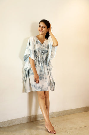 Gentle Horse Tie Dye Short kaftan Dress ...